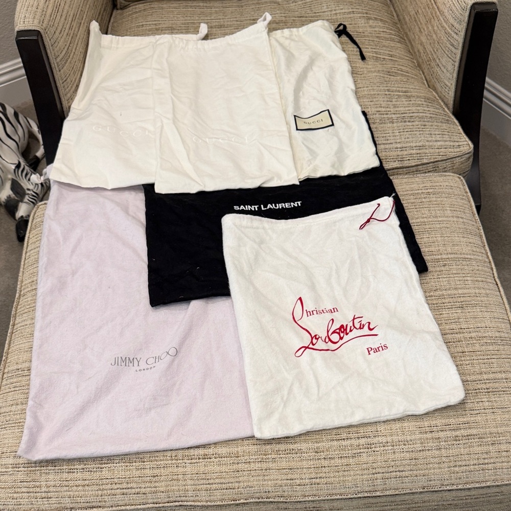 Multi Designer Christian Louboutin/Gucci/Saint Laurent Dust Bags